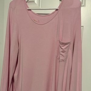 Lilly Pulitzer Luxletic  Pink Pullover Tunic Top Solid Size Large